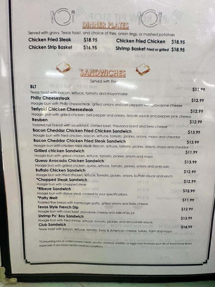 Pit Row Pit Stop Menu - Image 4